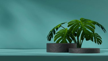 seramik doku eğimli silindir manzara minimum sahne, 3d görüntü oluşturma şablonu modelleme