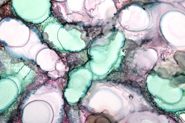 Renkli mürekkep lekelerinden sanat arkaplanı