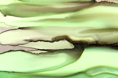 soyut sanat arkaplanı yeşil ve kahverengi renklerde