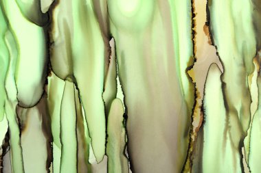 soyut sanat arkaplanı yeşil ve kahverengi renklerde