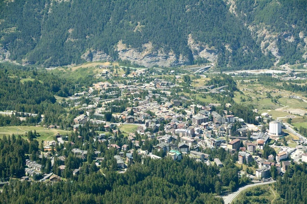 Sauze Oulx Italské Město Piemonských Alpách Provincii Turín Nachází Val — Stock fotografie