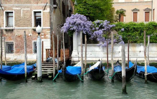 Architecture Boat Building Canal Grande City Cityscape Destination Europe Exterior — Stock Photo, Image