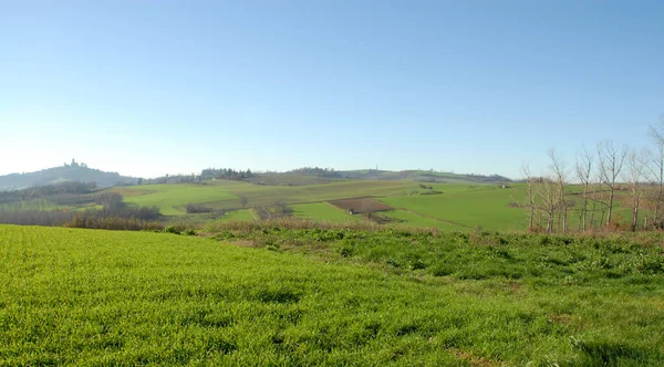 Åsene Piemonte Provinsen Alessandria Svært Milde Med Antikke Landsbyer Glimt – stockfoto