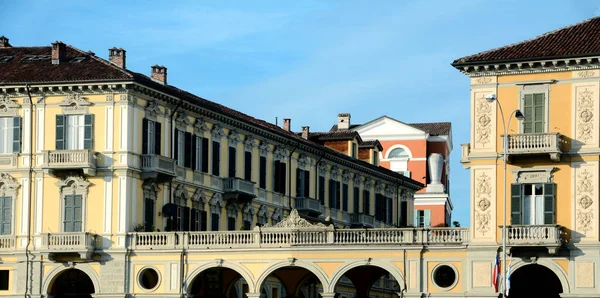 Piazza Garibaldi Alessandria Más Grande Ciudad Hogar Del Mercado Edificios — Foto de Stock