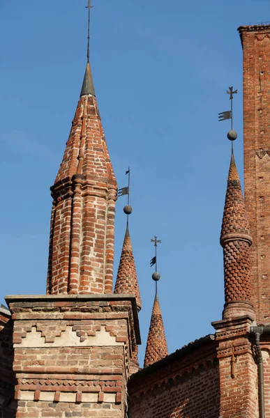 Chieri Uma Cidade Origem Medieval Perto Turim Catedral Está Estilo — Fotografia de Stock