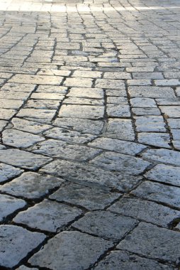 Santa Croce Bazilikası 'nın mimari detayları, Salento, Puglia' nın tarihi merkezi Lecce 'deki muhteşem barok kilisesi..