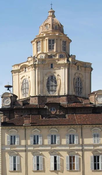 Real Iglesia San Lorenzo Una Iglesia Turín Construida Por Los —  Fotos de Stock