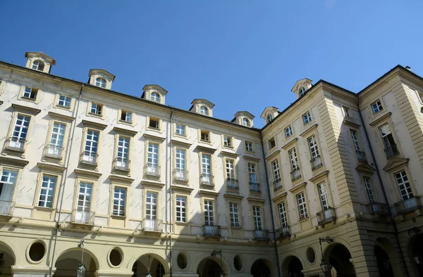 Elegante Historische Gebäude Zentrum Von Turin — Stockfoto
