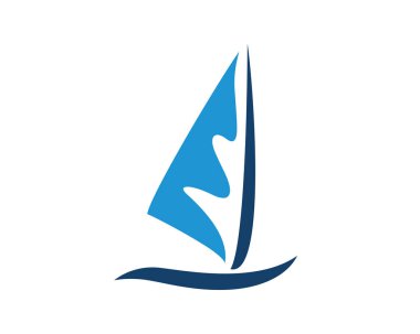 Yelkenli Katamaran ve Yelkenli Gemisi Sembolü