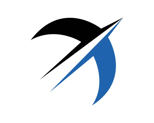 Eenvoudig Flying Swallow Bird Symbool — Stockvector