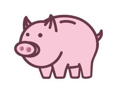 Piggy Bank Illustration Simple Illustration ile görselleştirildi