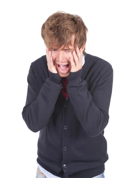 Man screaming — Stock Photo, Image