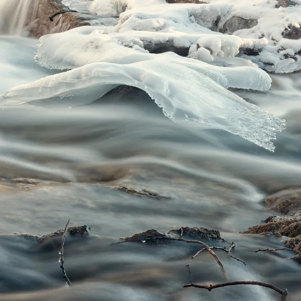 Creek isbildning — Stockfoto