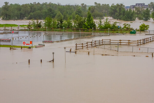 Flooded Parking Lot