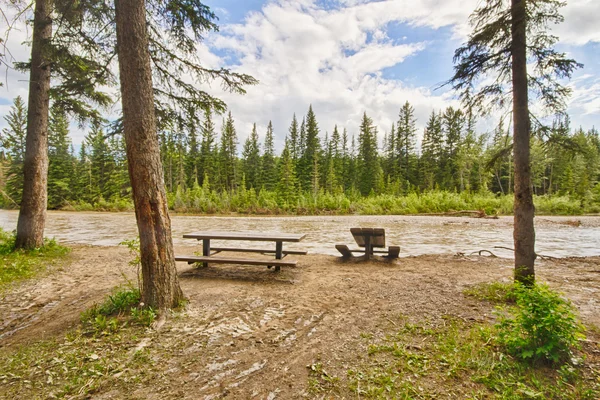 Picnic Area Damage in Calgary Flood — Stock Photo, Image