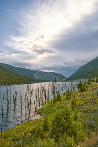 Yatay deprem Gölü, Montana.