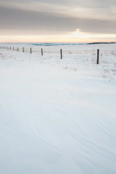 Paisaje de nieve texturizado —  Fotos de Stock