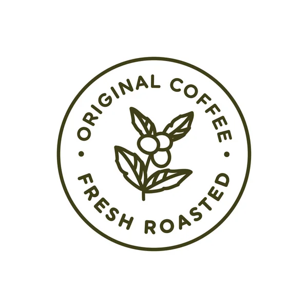 Σφραγίδα για FRESH ROASTED ORIGINAL COFFEE και υποκατάστημα καφέ — Διανυσματικό Αρχείο