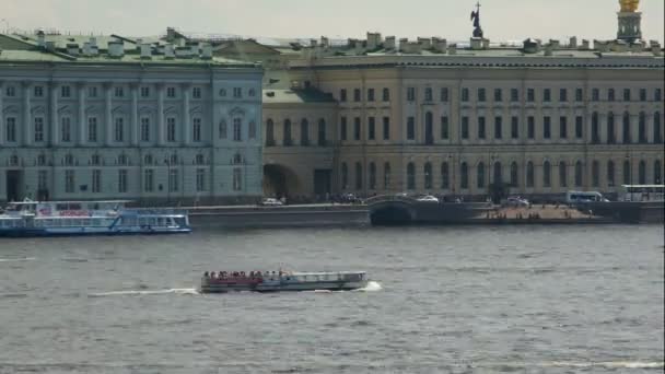 Послідовність проміжок часу палац набережна — стокове відео