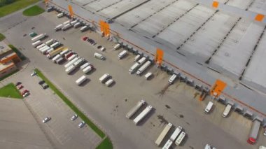 Dağıtım hub havadan görünümü