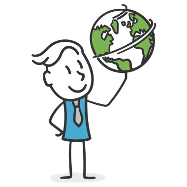 Çubuk Adam dünyayı istediği gibi döndürür. İşadamı kavramı iş dünyasını fethedebilir.