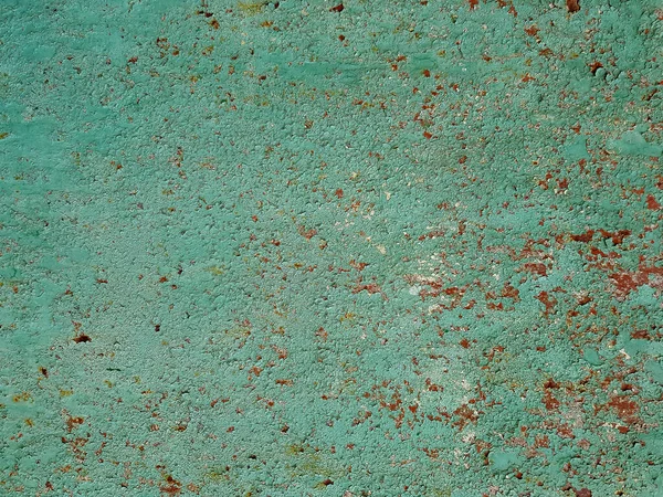 Textura Pared Verde Oxidada Antiguo Muro Metálico Color Verde — Foto de Stock