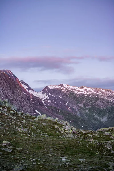 Zonsopgang Zwitserse Alpen Zwitserland — Stockfoto