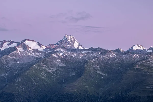 Soluppgång Över Schweiziska Alperna Schweiz — Stockfoto