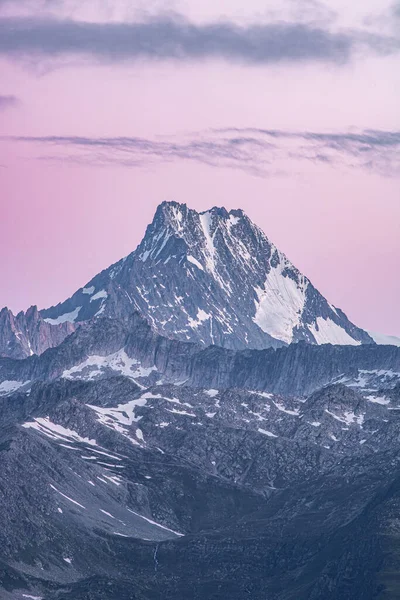 Soluppgång Över Schweiziska Alperna Schweiz — Stockfoto