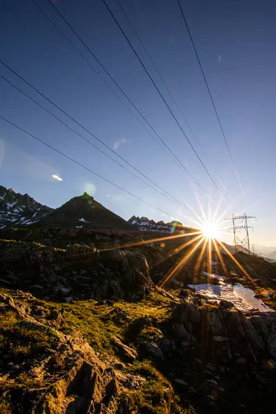 Sunrise Swiss Alps Switzerland — Stock Photo, Image