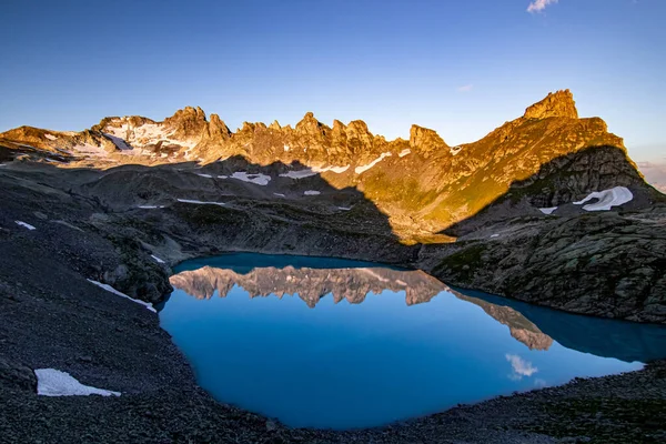 Lago Alpino Wildsee Bajo Pizol Cordillera Los Alpes Glarus Cantón — Foto de Stock