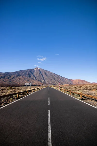 Road Volcano Teide Tenerife Sunset Canary Islands Spain Royalty Free Stock Images