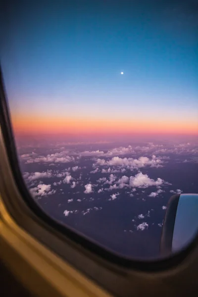 Clouds Sky Seen Window Airplane Travel Agency — Stock Photo, Image