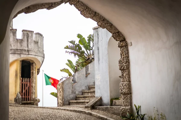 Panorama Palácio Nacional Pena Sintra Portugal — Fotografia de Stock