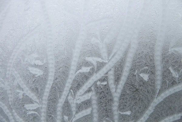 Ventana de invierno congelada — Foto de Stock