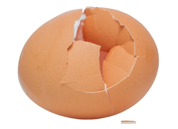 A cracked eggshell. — Stock Photo, Image