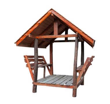 Eski ahşap ve yeni yapılan köşk ahşap.