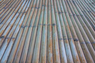 geleneksel bambu pad doku.