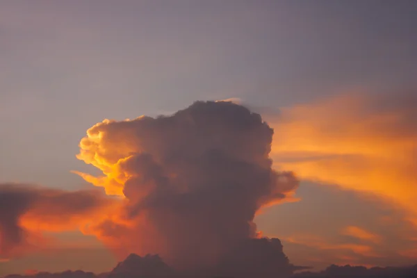 Cloud at sunset.