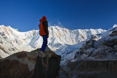 Annapurana Base Camp, Nepal'de trekking.