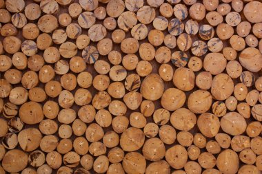 Duvarları ahşap ile dekore edilmiştir.