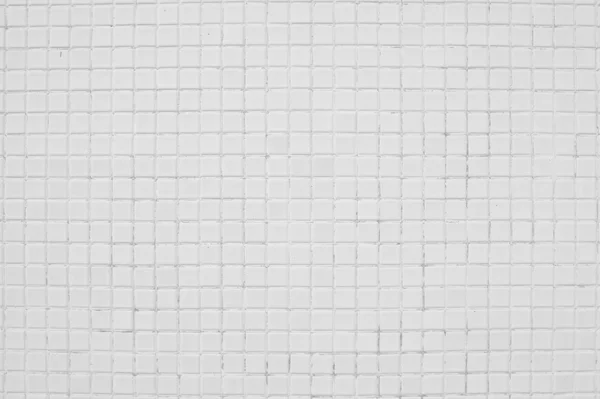 Régi fehér csempézett fal. — Stock Fotó