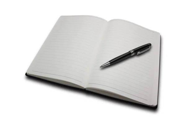 Notebook And A Black Pen. Royalty Free Stock Photos