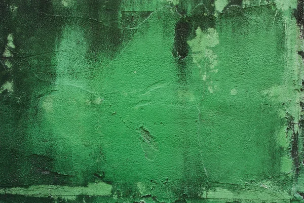 Eski sıva duvarlar yeşil. — Stok fotoğraf
