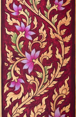Traditional Thai style painting art. clipart