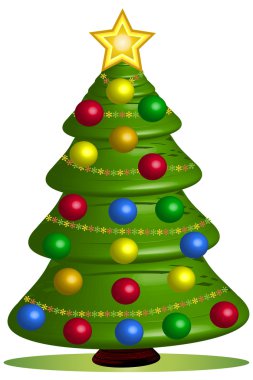 Noel ağacı - illüstrasyon