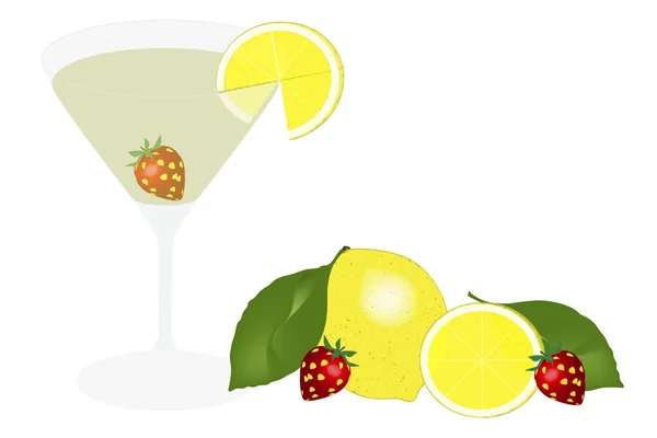 Alcoholic drink - illustration — Stock Photo, Image