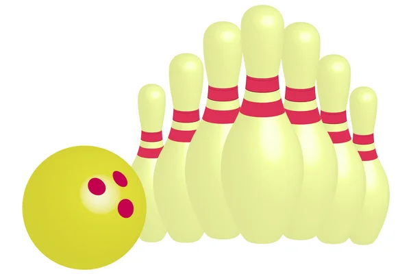 Bowling - Illustration — Stockfoto