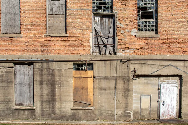 Εγκαταλελειμμένη Παλιά Βιομηχανική Περιοχή Στο Amboy Illinois — Φωτογραφία Αρχείου