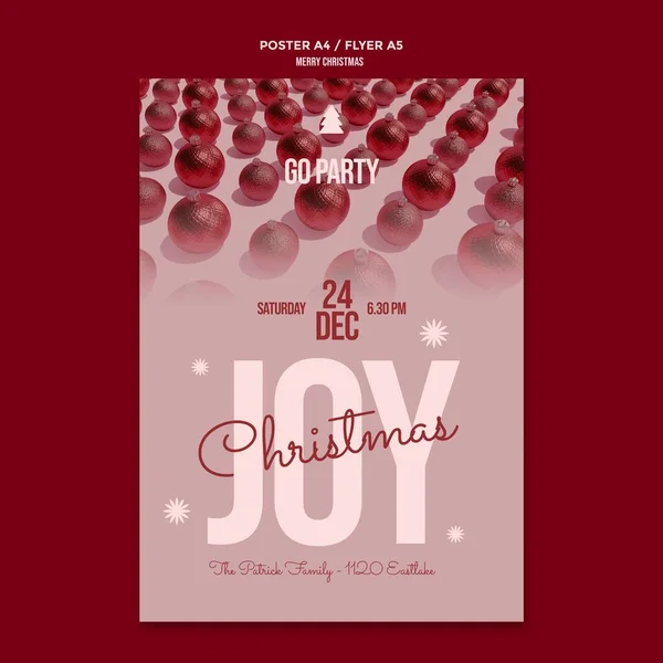 Mutlu Noel Partisi Posteri, Bayrak, Davetiye